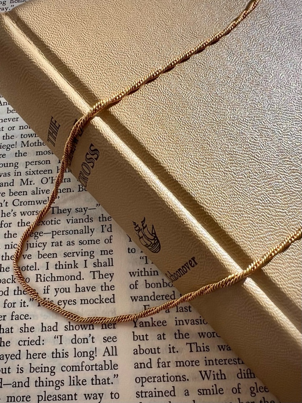 Vintage 90s Gold Rope Chain Necklace 15.5” Minimalist Chain